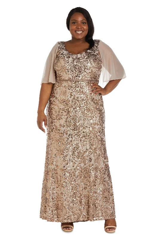 R&M Richards 9209W Long Pus Size Formal Dress Sale