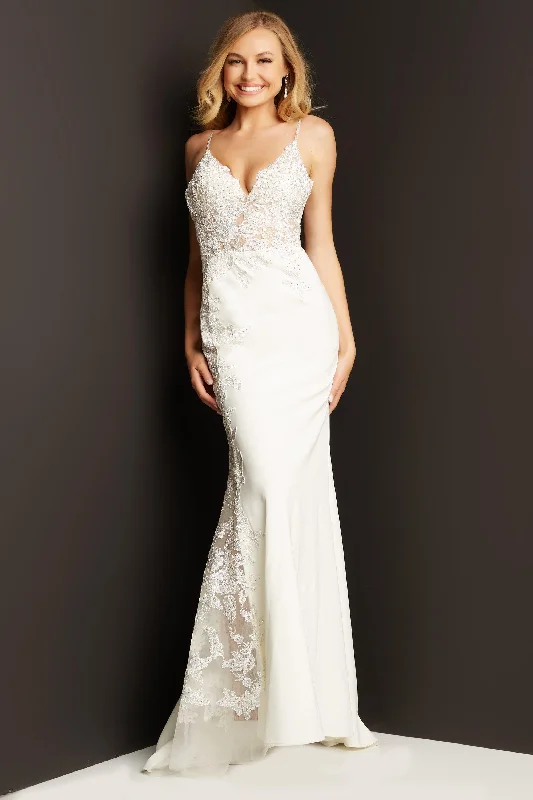 Jovani 07386 Formal Long Wedding Dress