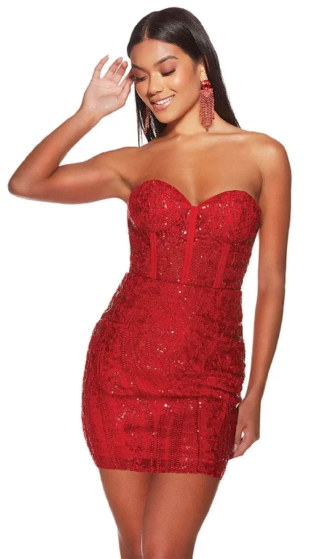 Alyce Paris 4814 - Sequin Lace Bodycon Cocktail Dress