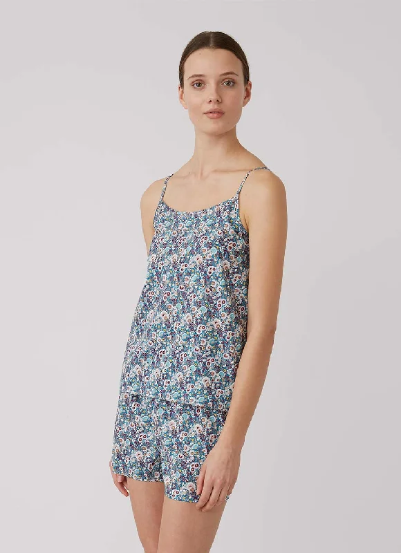 Women's Printed Cotton Cami in Liberty Summer Bouquet