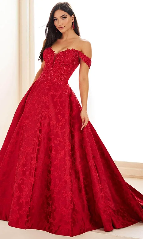 Ellie Wilde EW36078 - Off-Shoulder Embellished Ballgown