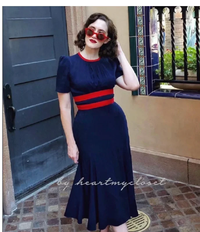 Agent Carter navy dress size 10/12