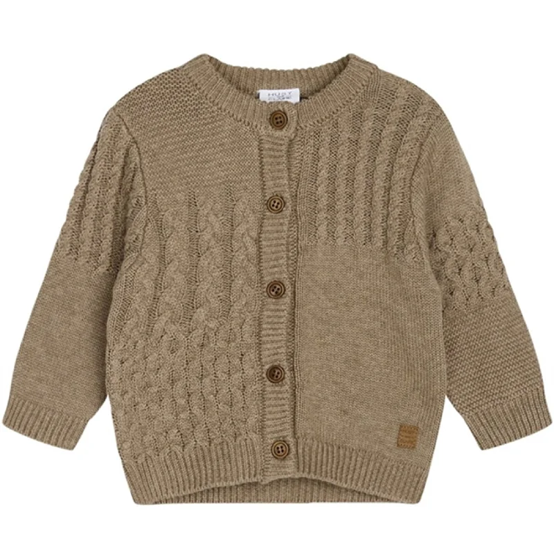 Hust & Claire Baby Deer Brown Melange Charli Knit Cardigan