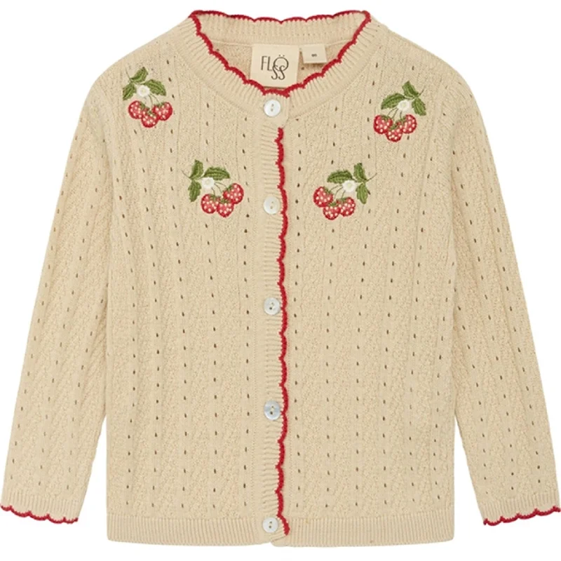 Flöss Faye Cardigan Warmcotton/Rouge