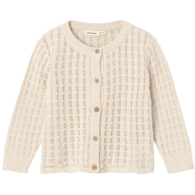 Lil'Atelier Sandshell Fauci Knit Cardigan