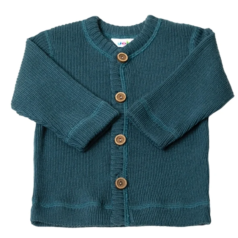 Joha Wool Dark Blue Cardigan