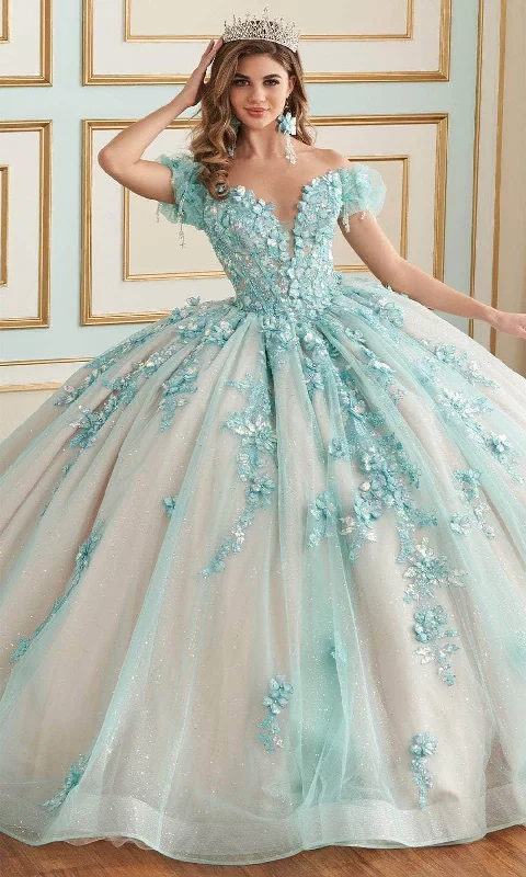 Princesa by Ariana Vara PR30174 - Floral Quinceañera Ball Gown