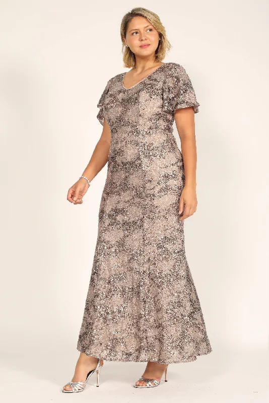 Alex Evenings AE81122384 Long Mother of the Bride Dress