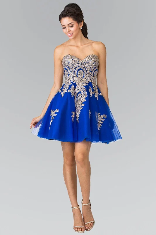 Homecoming Short Strapless Prom Cocktail Dress