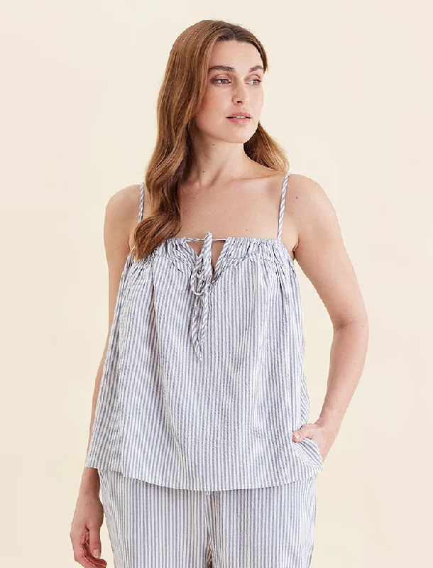 Sabine Seersucker Stripe Cami