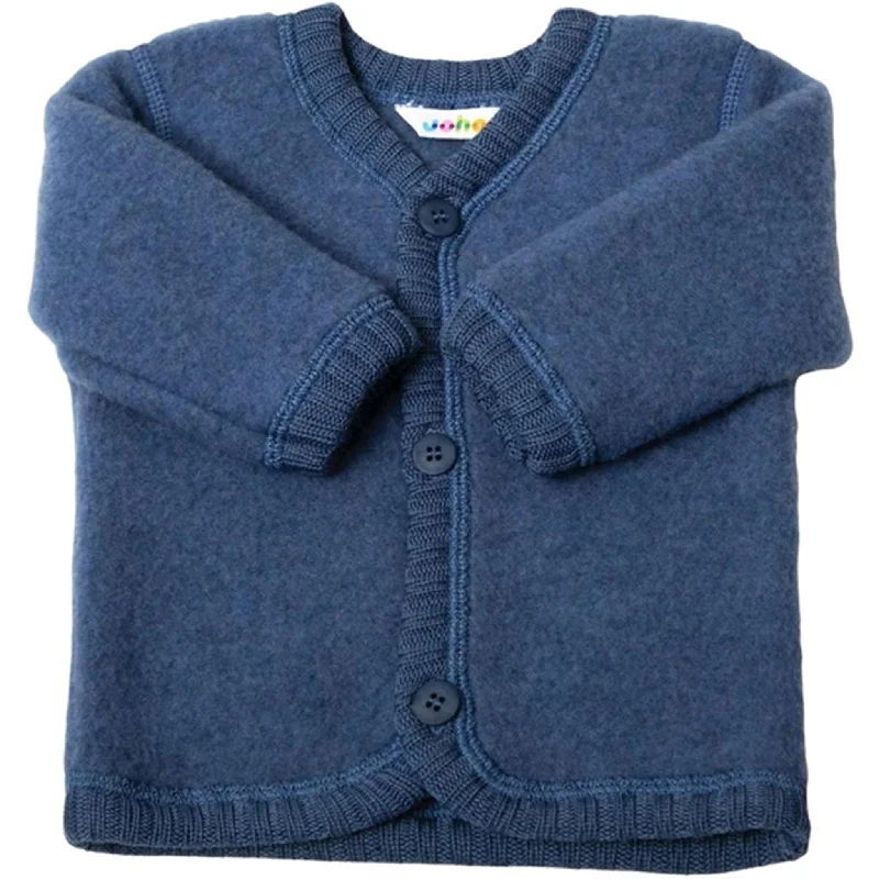 Joha Wool Blue Melange Cardigan