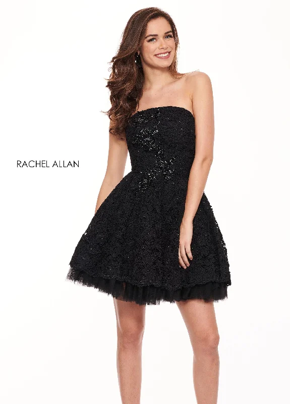 Rachel Allan Short Strapless Cocktail Dress