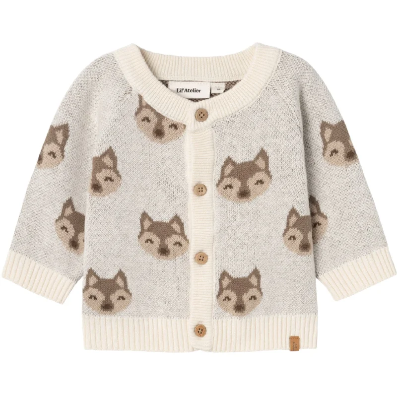 Lil'Atelier Birch Lamoe Knit Cardigan