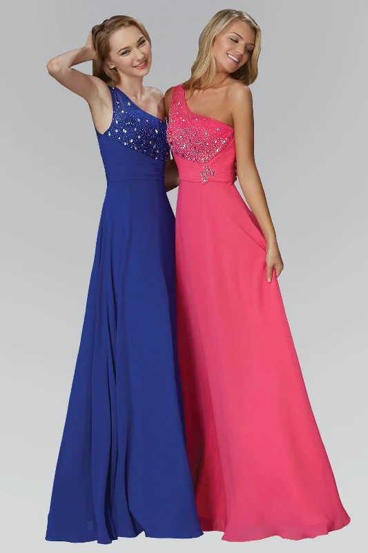 Prom Long Dress One Shoulder Evening Gown Sale