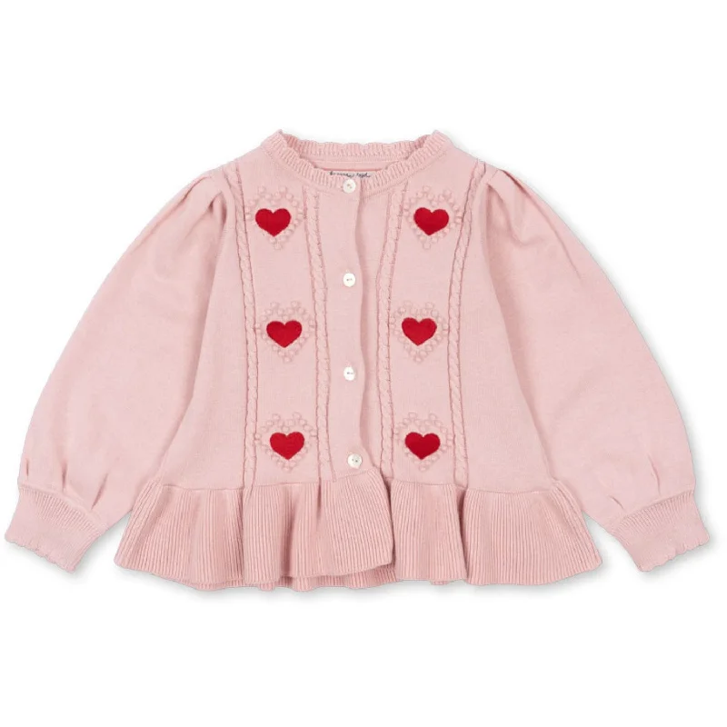 Konges Sløjd Silver Pink Soleil Knit Cardigan Gots