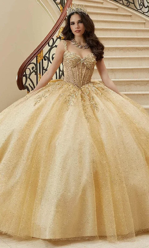 Vizcaya by Mori Lee 89471 - Applique Embellished Quinceanera Ballgown