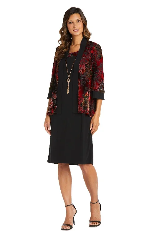 R&M Richards 7679 Short Piece Velvet Jacket Dress Sale