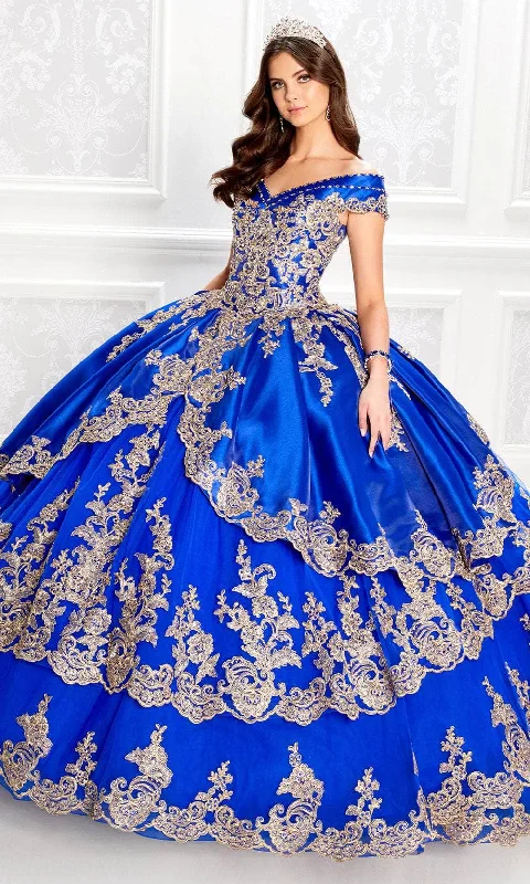 Princesa by Ariana Vara PR22029 - Applique Off-Shoulder Ball Gown