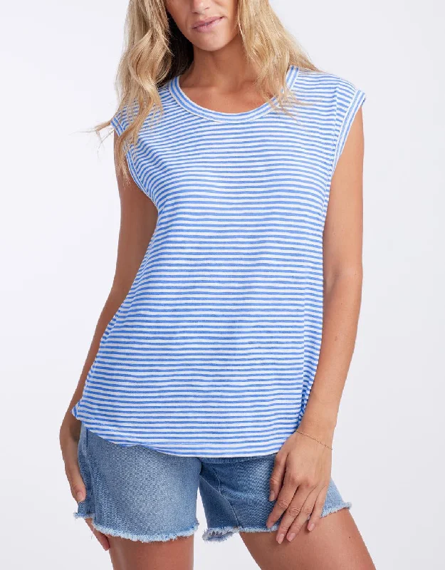 Sorbet Stripe Cali Tank - Gelati Denim