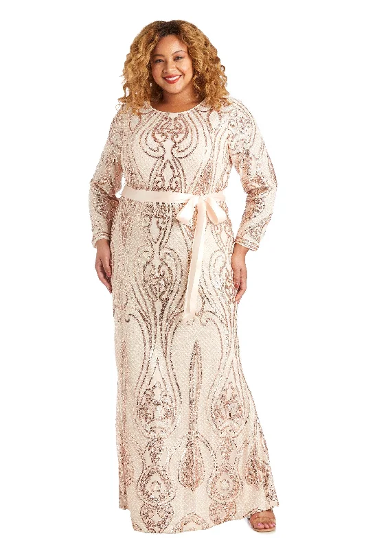 R&M Richards 5726W Long Plus Size Evening Dress