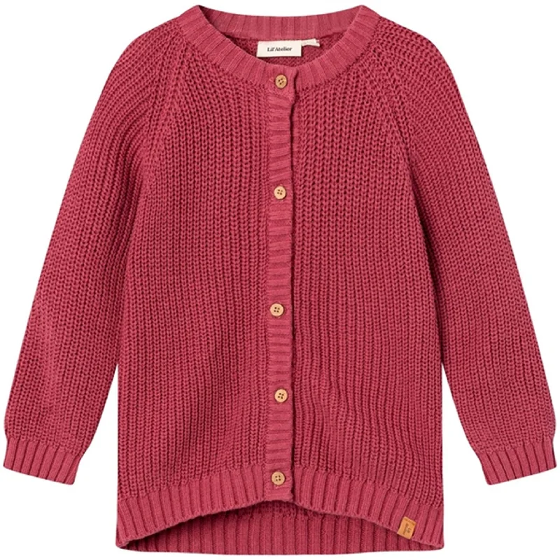 Lil'Atelier Dry Rose Emlen Knit Cardigan