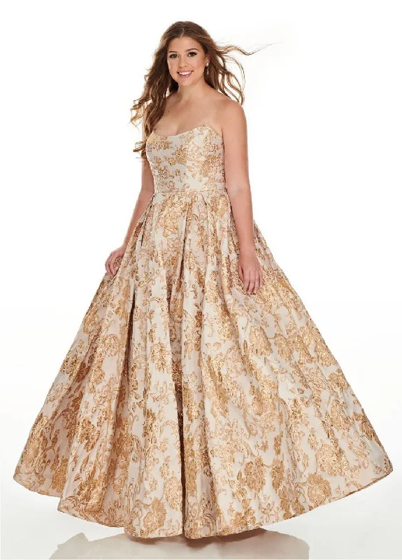 Rachel Allan Long Plus Size Prom Dress