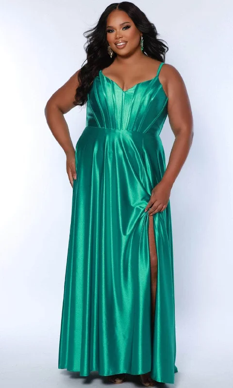 Sydney's Closet SC7380 - Sleeveless Corset Prom Dress