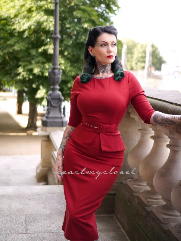 peplum waist - 50s inspired dress