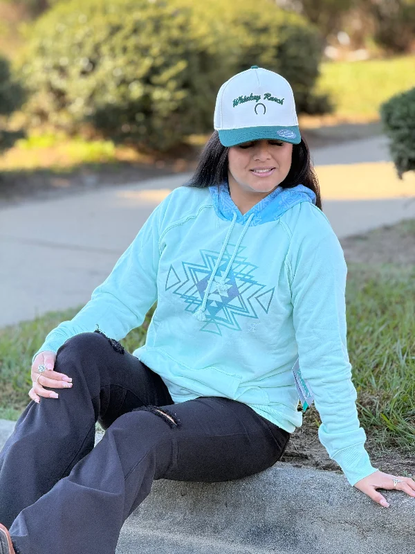 Hooey Womens Chaparral Teal Hoodie- 25TL