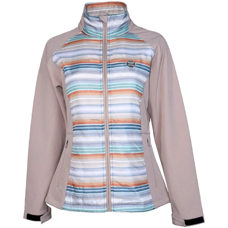 Hooey Women's Tan and Serape Softshell Jacket