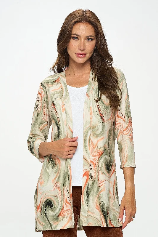 ITY Duster Jacket Quarter Sleeve Print-471HT-QRP1-W330