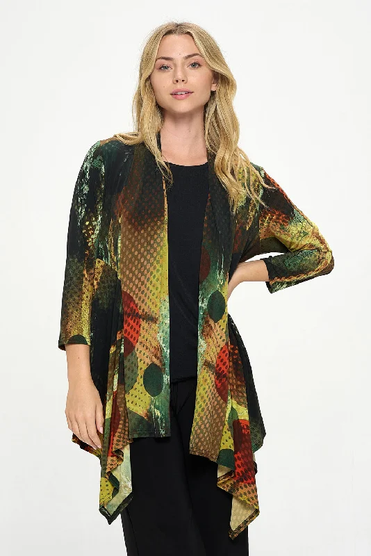 ITY Print Draped Wrap Jacket-4084HT-QRP1-W412