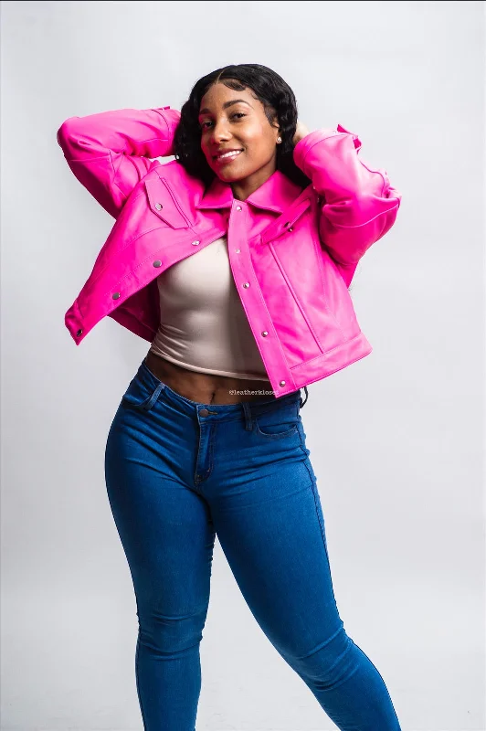 Women's Jean Jacket [Pink]