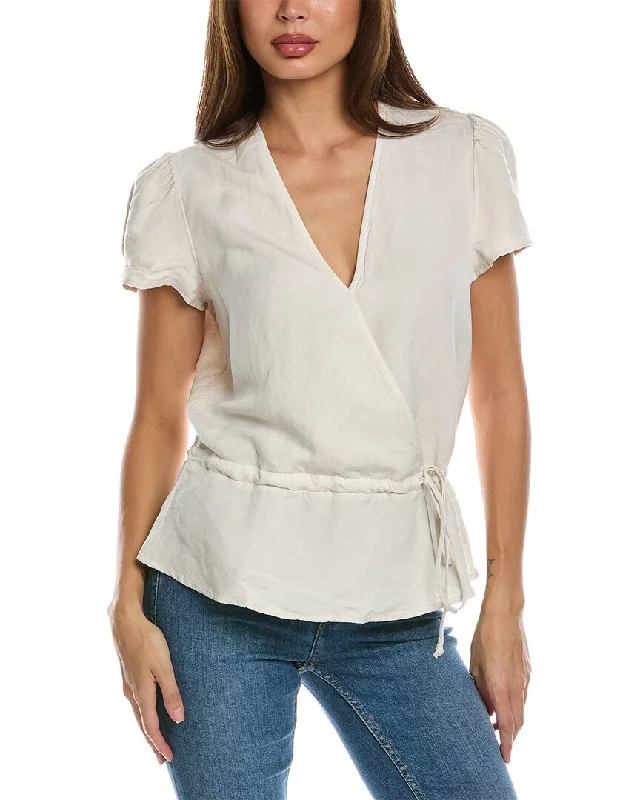 Bella Dahl Wrap Linen-Blend Shirt