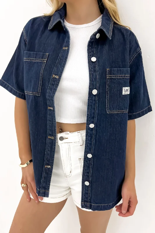 Denim Boxy Shirt Modern Rinse