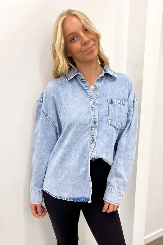 Maci Denim Shirt Light Blue