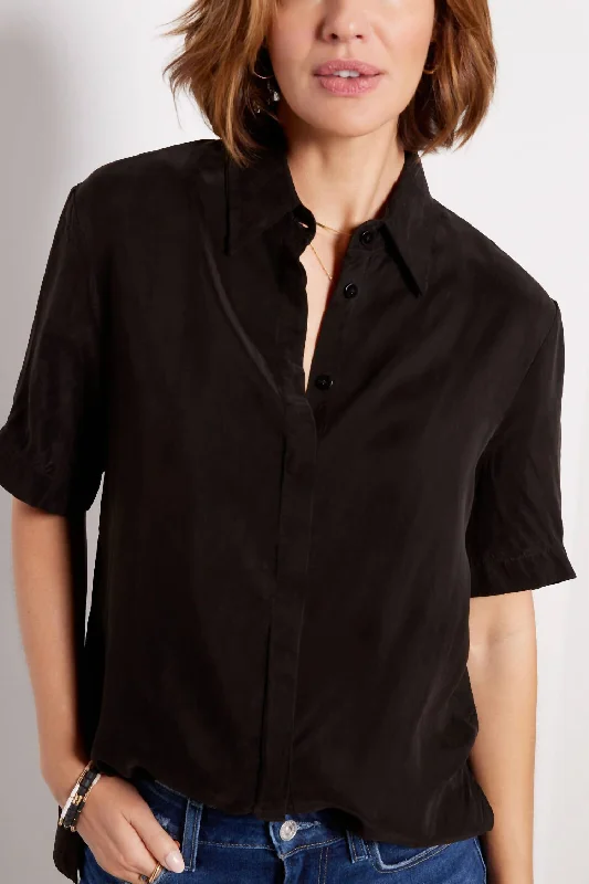 Resort Shirt In Washed Black