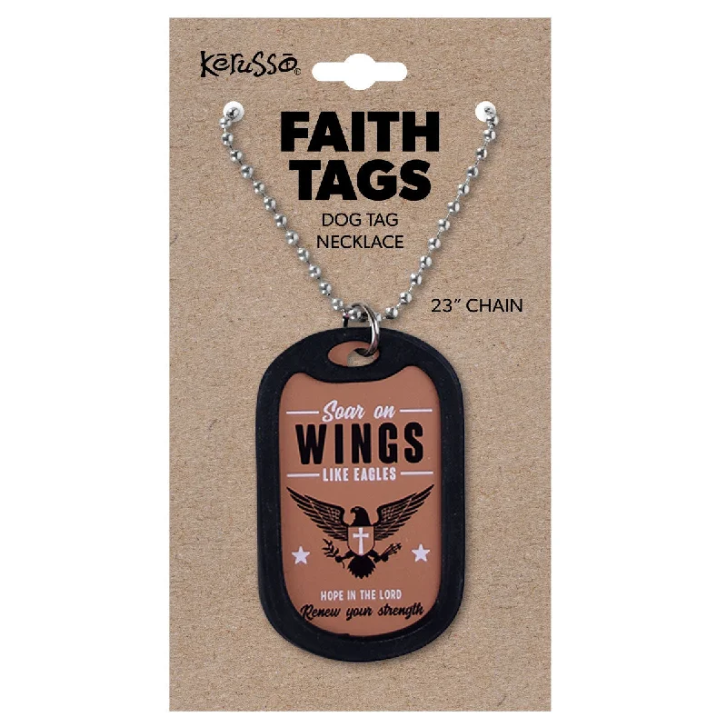 Faith Gear Dogtag Necklace Wings