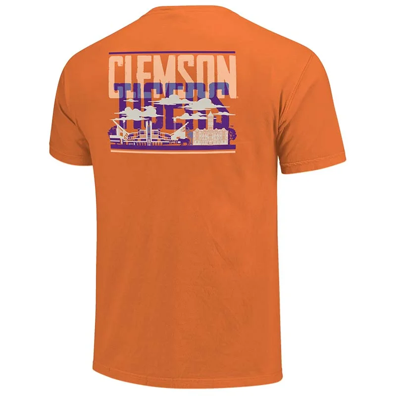 Clemson Type Overlay Campus Short Sleeve T-Shirt