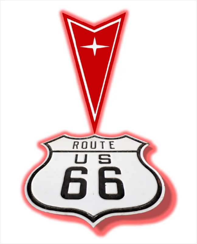 Pontiac 70's Crest ROUTE 66 T-Shirt