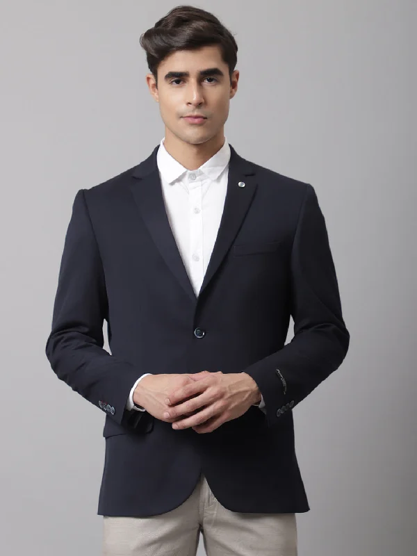 Men Navy Formal Blazer