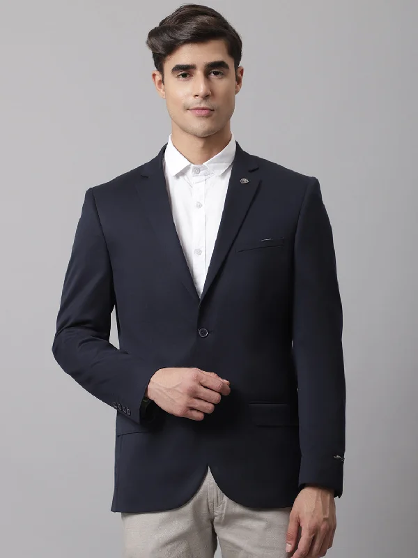 Men Navy Formal Blazer