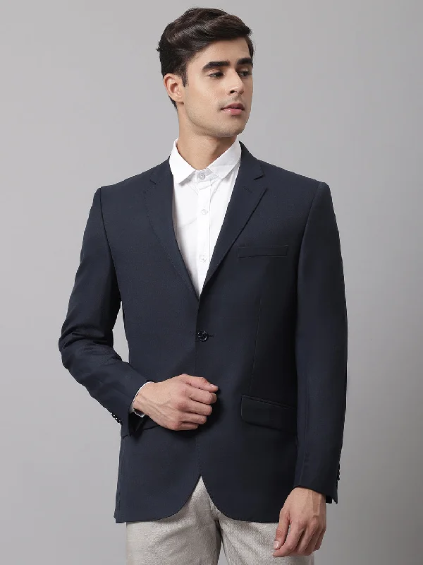 Men Navy Formal Blazer