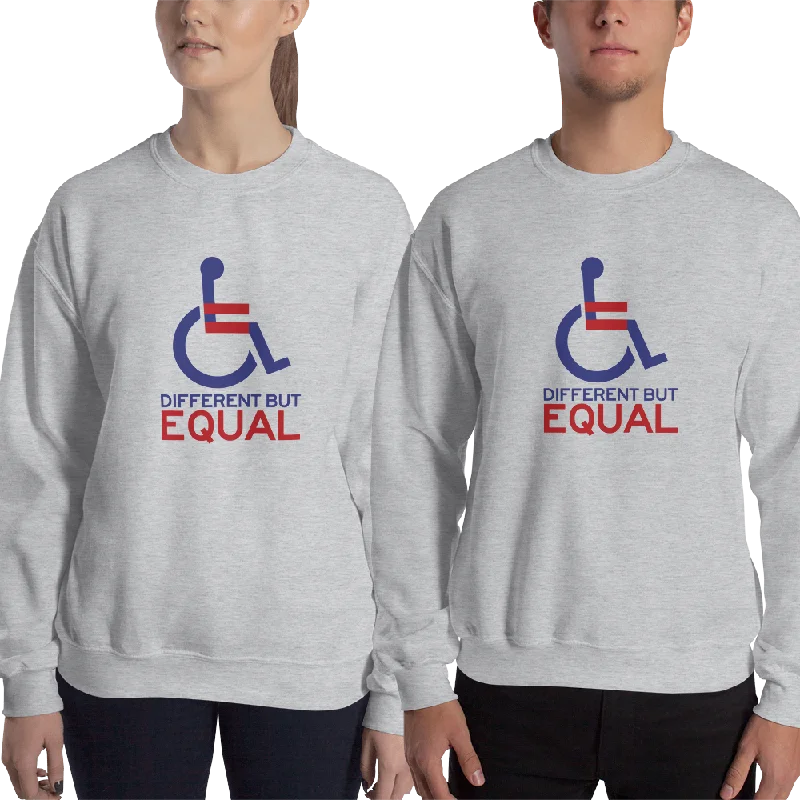 Different but Equal (Disability Equality Logo) Sweater Light Colors