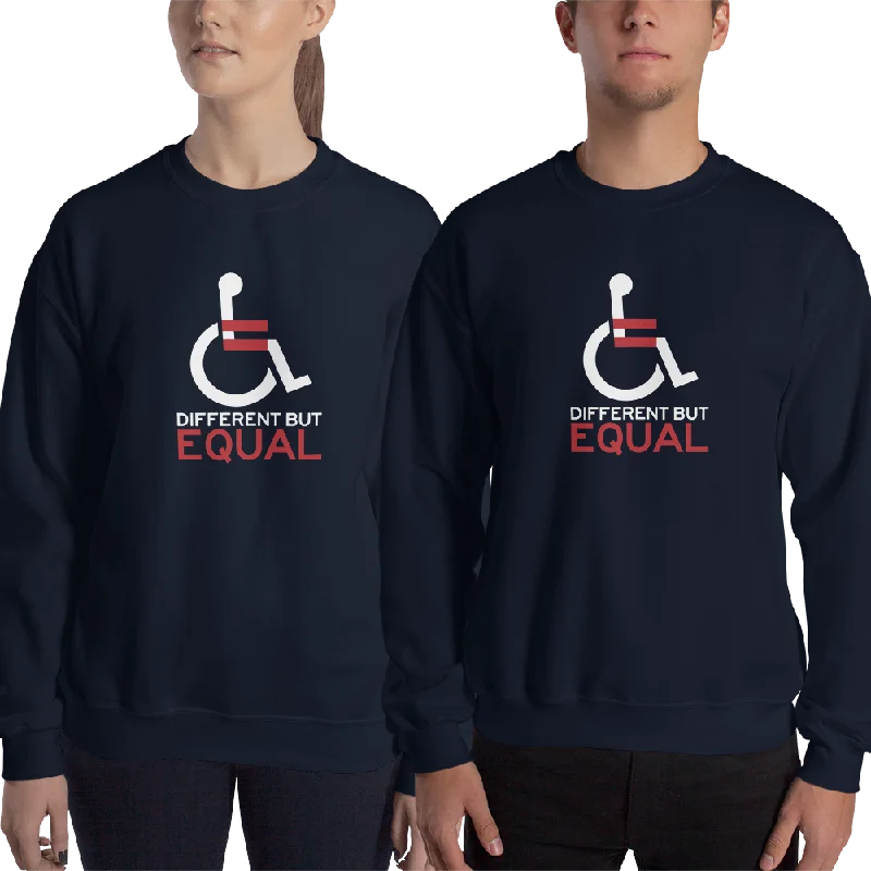 Different but Equal (Disability Equality Logo) Sweatshirt Black/Navy