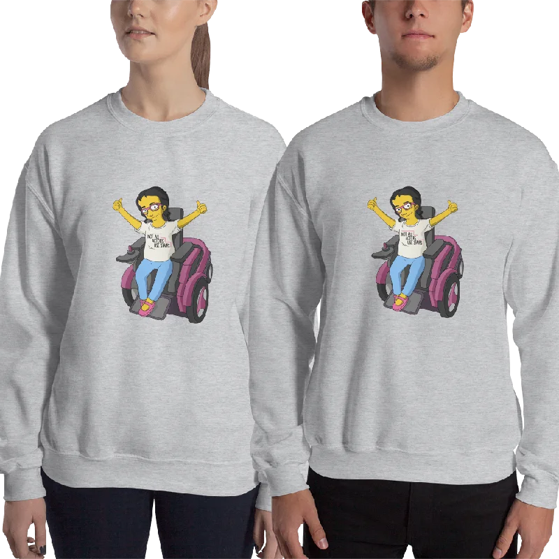 Esperanza From Raising Dion (Yellow Cartoon) Not All Actors Use Stairs Sweatshirt