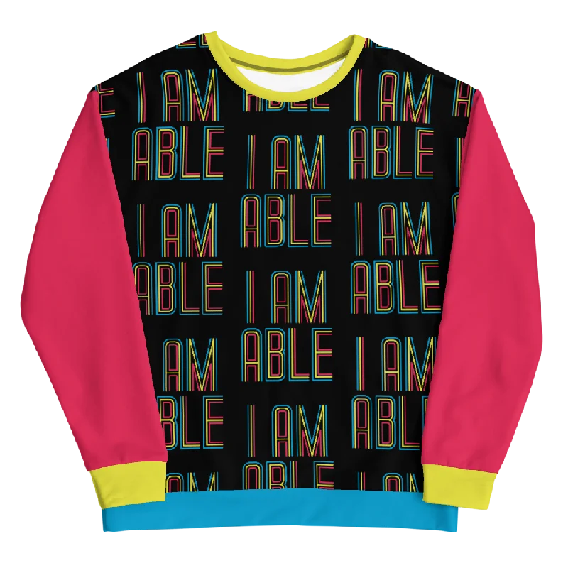 I am Able (Unisex Color Block Sweatshirt)