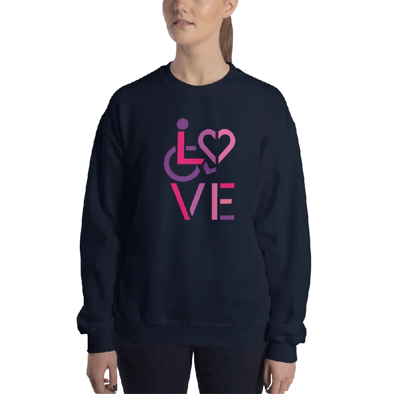 LOVE (for the Special Needs Community) Sweatshirt Stacked Design 2 of 3