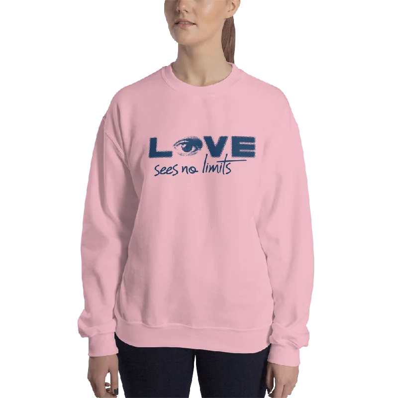 Love Sees No Limits (Halftone Design, Unisex Sweatshirt)