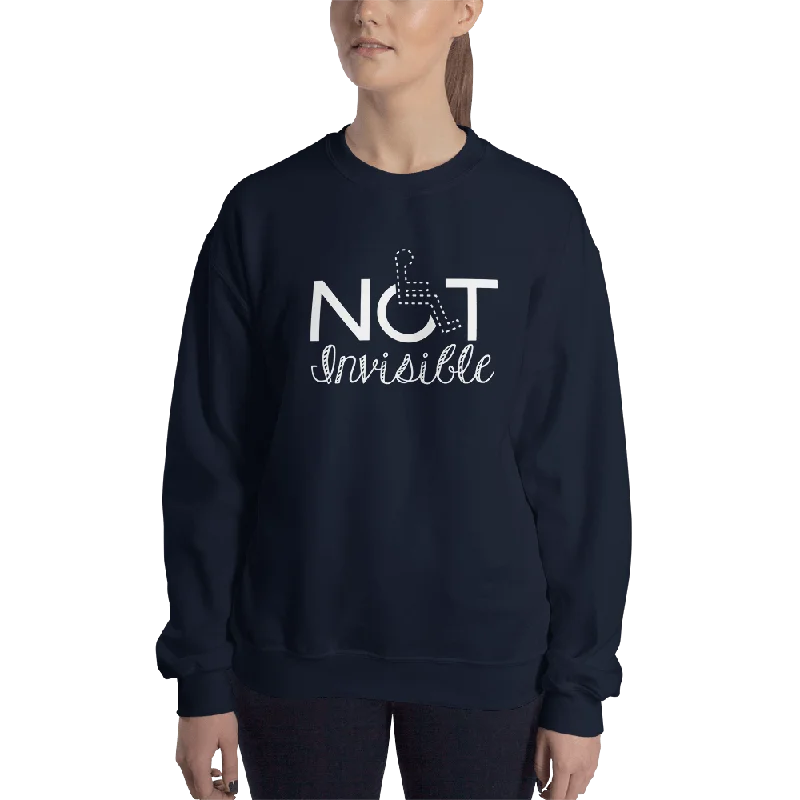 Not Invisible (Sweatshirt - Dark Colors Women's Design)